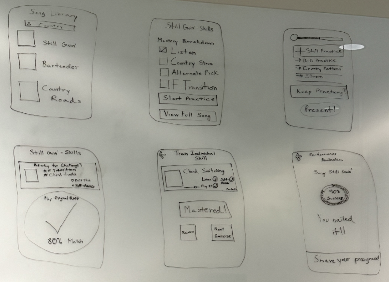 Low-fidelity sketch — early concept 1